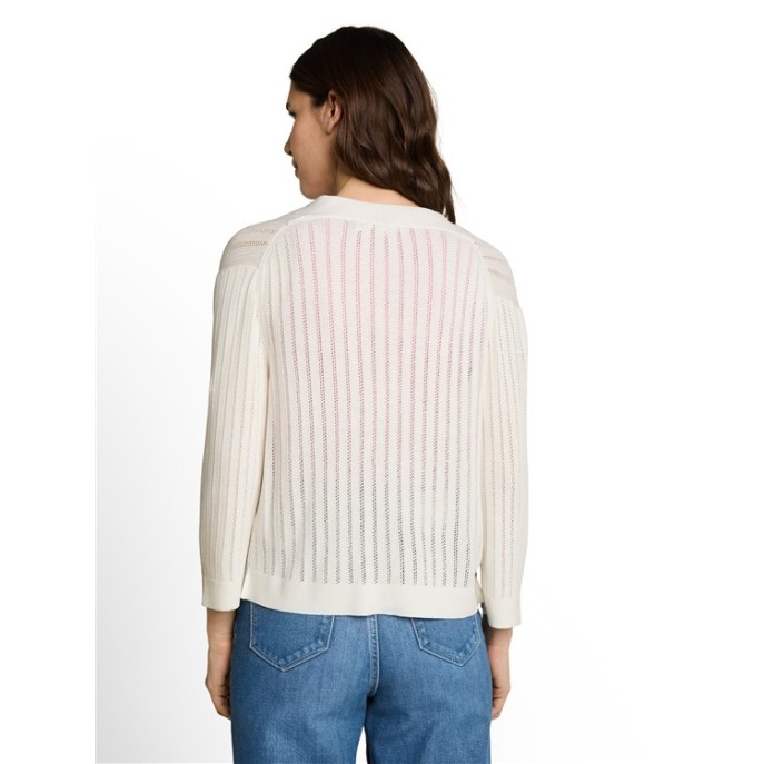 Tom Tailor dames vest 1051347 strik Wit